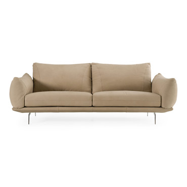 Saint Tropez - Modern Italian Beige Leather Sofa / VGDT-STTROPEZ-SOFA-PETRA