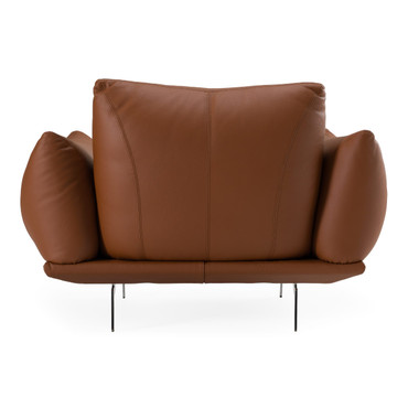 Saint Tropez - Modern Italian Cognac Leather Accent Chair / VGDT-STTROPEZ-CHR-COGNAC