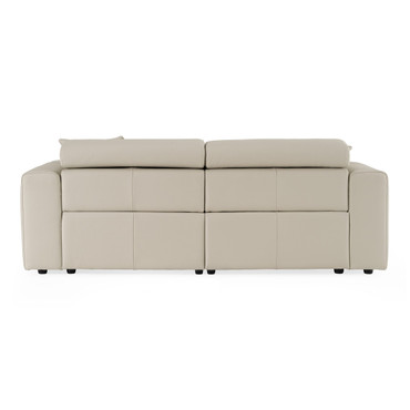 Dalton - Modern Italian Light Grey Leather 3-Seat Sofa + 2 Recliners / VGDT-DALTON-3S-LTGRY