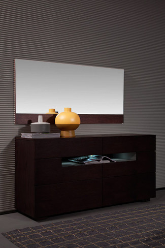 Ceres - Modern Brown Oak Bedroom Mirror / VGWCCG05M-WNG