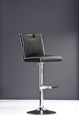T-1214 Modern Black Leatherette Bar Stool / VGCBT1214-BLK