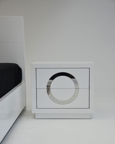 Queen A&X Ovidius Modern Queen Bedroom Set / VGUNAW223-180-WHT-SET-Q