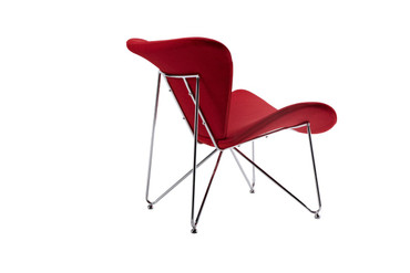 Decatur Mid-Century Red Fabric Accent Chair / VGOBTY105-RED