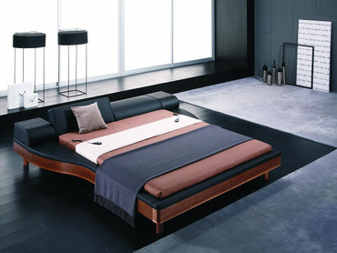 Queen Portofino Adjustable Leatherette Bed with built-in Nightstands / VGWCPORTOFINO-Q