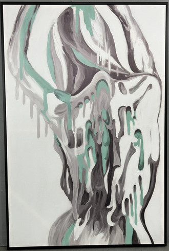 VIG23035 - 39 X 59 Black Framed Painting / VGTHVIG23035