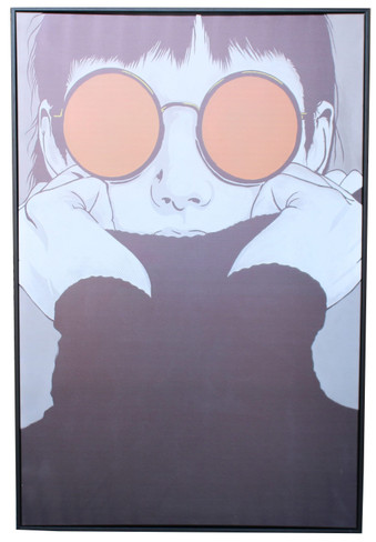 VIG23036 - 39 X 59 Black Framed Painting / VGTHVIG23036