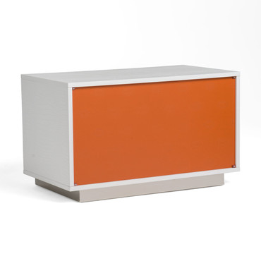 Victoria Modern White Crocodile Nightstand / VGUNAW324-80-CROC