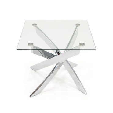 Pyrite Modern Glass End Table / VGEWF1143-1BA