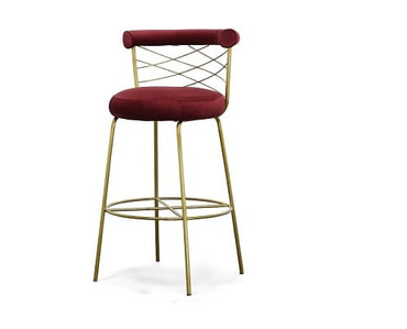 Dakin - Modern Glam Red & Gold Barstool / VGEUMC-9700CH-BS