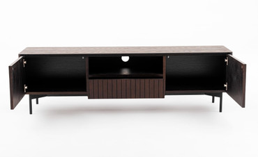 Calhoun - Modern Smoked Ash TV Stand / VGDWJ9737-BRN-TV