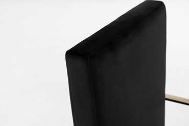Fowler - Modern Black Velvet Dining Chair / VGVCB8866A