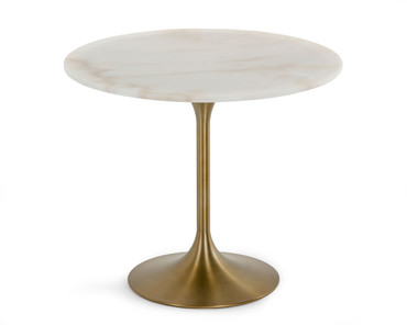 Collins - Glam White Marble & Gold Dining Table / VGGMM-DT-1089