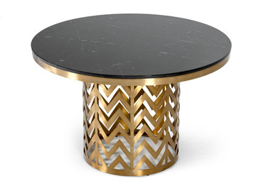 Kowal - Glam Black Marble Dining Table / VGGMM-DT-1426