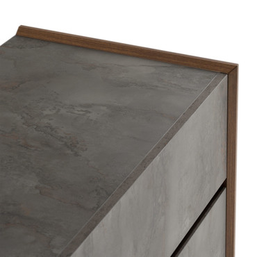 Rado Modern Walnut & Stucco Dresser / VGACRADO-DRS