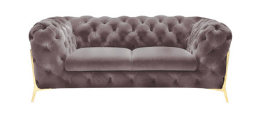 Sheila - Transitional Silver Fabric Loveseat / VGCA1346-SIL-L