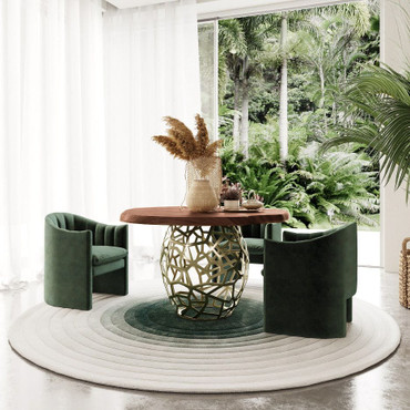 Taylor - Round 47" Live Edge Dining Table / VGEDRTLE160002-SML-BRN-DT