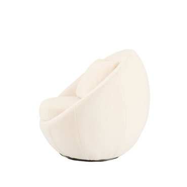Gypsum - Modern White Swivel Accent Chair / VGMFOC-284-WHT-CH