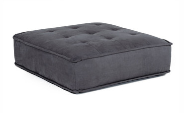 Nolden - Waterproof Dark Grey Fabric Ottoman / VGKNK8542-DK-GRY-OTT