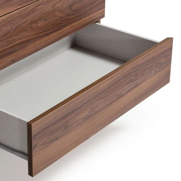 Palermo - Modern Italian Faux Concrete & Walnut Dresser / VGACPALERMO-WAL-DRS