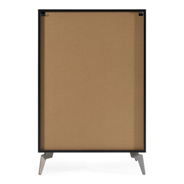 Palermo Italian Modern Faux Concrete & Walnut Chest / VGACPALERMO-WAL-CHST