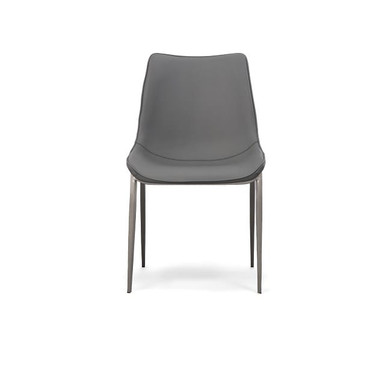 Frasier - Modern Grey Eco-Leather Dining Chair (Set of 2) / VGHR3505-GRY