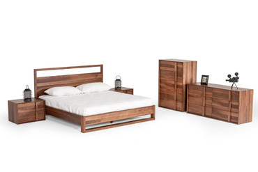 California King Nova Domus Berlin - Modern Walnut Bed / VGMABR-92-CK