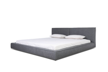 Haven - Queen Modern Grey Fabric Bed / VGBBCH-DW160-A-BED-Q