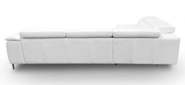 Viola - Italian Contemporary White Leather Left Facing Sectional Sofa / VGCCVIOLA-KIM-WHT-LAF-SECT