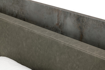 Ferrara - Eastern King Modern Volcano Oxide Grey Bed with Nightstands / VGACFERRARA-BED-2NS-SET-EK