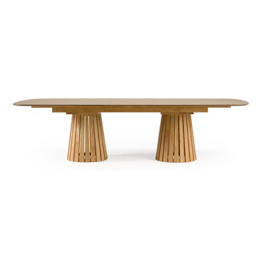 Truman - Mid-Century Modern Natural Oak Extendable Dining Table / VGMA-MIT-5346-EXT-NAT