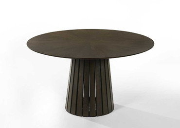 Weiss - Mid-Century Modern Wenge Round Dining Set / VGMA-MIT-5346-RNDSET-WNG