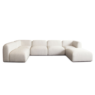 Echo 6PC Reversible Sectional in Cream Fabric / ECHO2SC3AC1OTCM