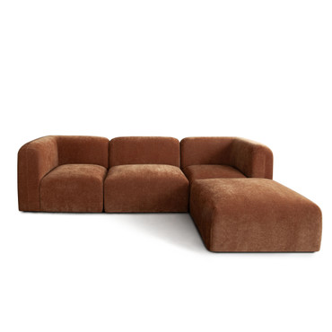 Echo 4PC Reversible Sectional in Amber Fabric / ECHO2SC1AC1OTAM