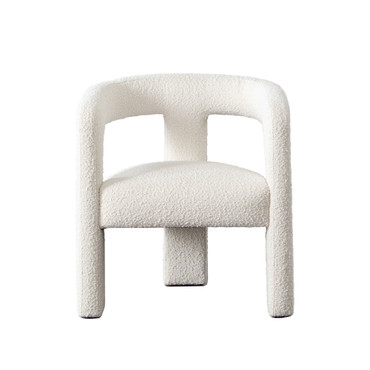 Scout Dining/Accent Chair in Ivory Boucle Fabric / SCOUTCHIV