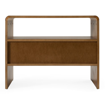 Emilio - Modern Natural Burlap + Walnut Nightstand / VGMA-BR-177-NS