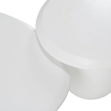 Kalvin - Modern Ivory Concrete Nesting Coffee Table Set / VGGR-675536-675541-IVY