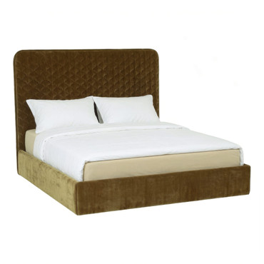 Eastern King Trieste - Modern Brown Fabric Bed / VGOD-ZW-25106-BED-BRN-EK