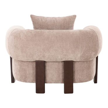 Arnaud - Modern Tan Fabric + Brown Oak Accent Chair / VGOD-ZW-25109-1S-TAN