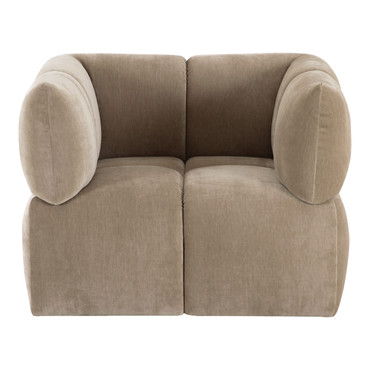 Marisol - Modern Taupe Fabric Swivel Accent Chair / VGOD-ZW-25038-CHR-TPE