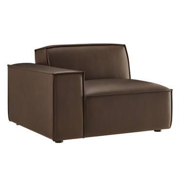 Restore Vegan Leather Left-Facing Modular Lounge Chair by Modway / EEI-7400