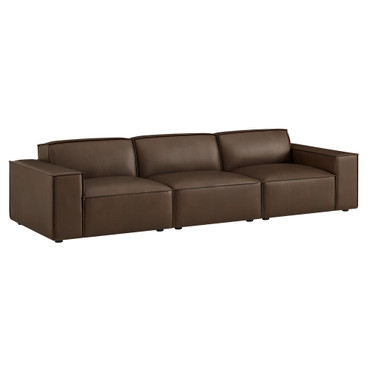 Restore 3-Piece Vegan Leather Modular Sofa Set by Modway / EEI-7408
