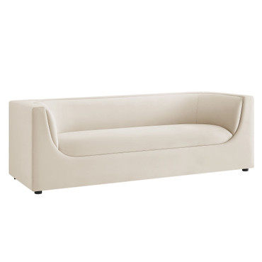 Hilda 86" Curved Back Performance Velvet Sofa by Modway / EEI-7564