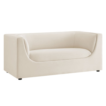 Hilda 67" Curved Back Performance Velvet Loveseat by Modway / EEI-7565