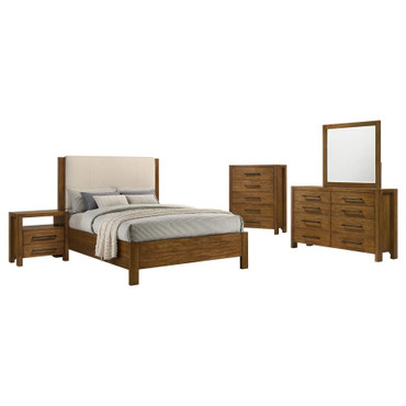 Adderley 5-piece California King Bedroom Set Warm Brown / CS-215851KW-S5