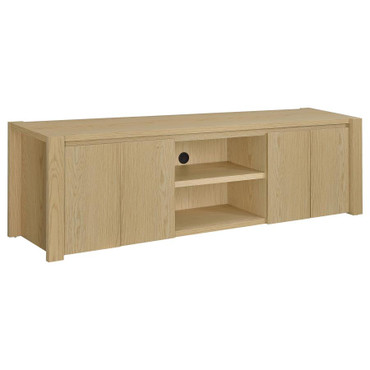 Laurelton 78-inch 4-door TV Stand Media Console Light Oak / CS-701653