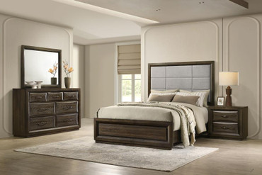 Atlas 4-piece Eastern King Bedroom Set Dark Oak / CS-215971KE-S4