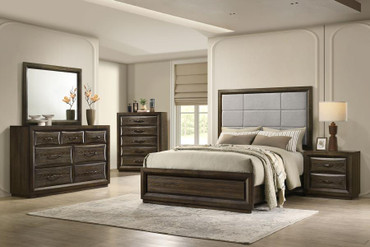 Atlas 5-piece Eastern King Bedroom Set Dark Oak / CS-215971KE-S5