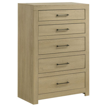 Hendricks 5-drawer Bedroom Chest of Drawers Light Oak / CS-222655