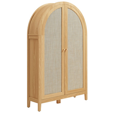 Calista 63 Inch Arched Storage Cabinet With Folding Desk by Modway / EEI-7604