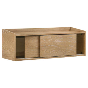 Fabian Bookshelf Bridge with Cubbies Distressed Light Brown / CS-802044